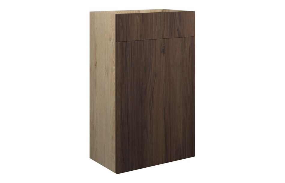 Opulent Boone 500mm Standard WC Unit - Warm Walnut / Oak Cabinet (OBC110840)