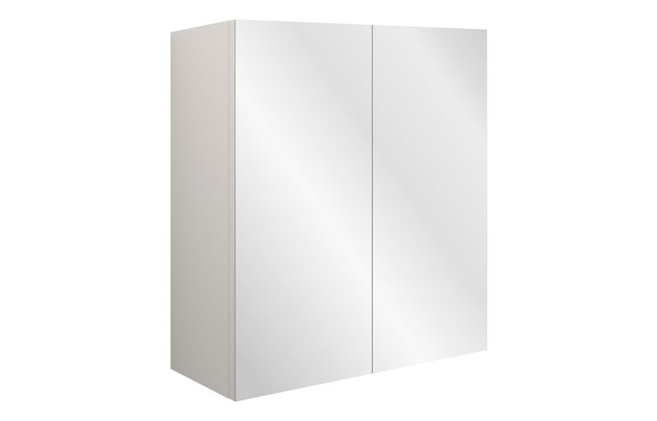 Opulent Boone 600mm Mirrored Wall Unit - Matt Arley Blue / Grey Cabinet (OBC110919)
