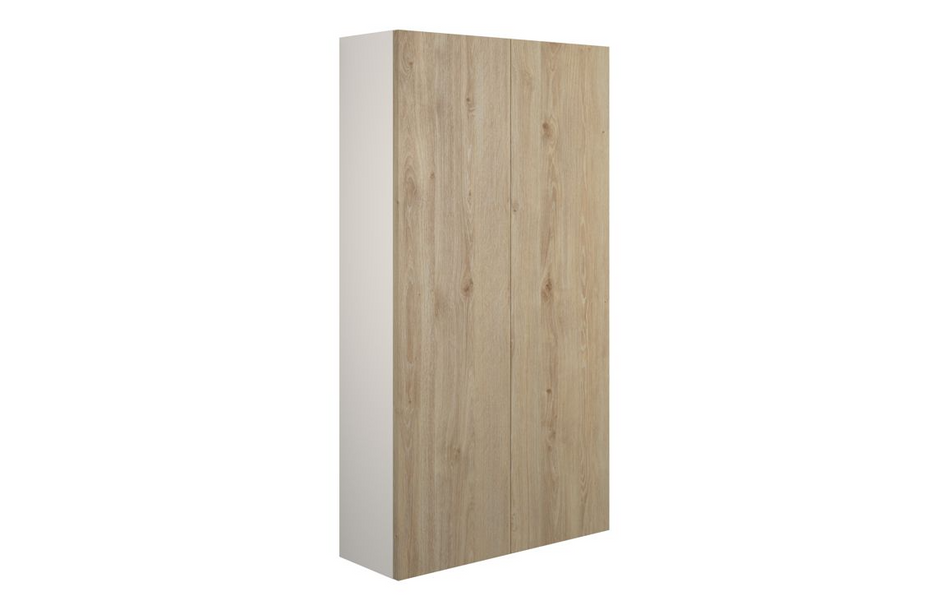 Opulent Boone 600mm Slim 2 Door Storage Unit - Havana Oak / Grey Cabinet (OBC110641)