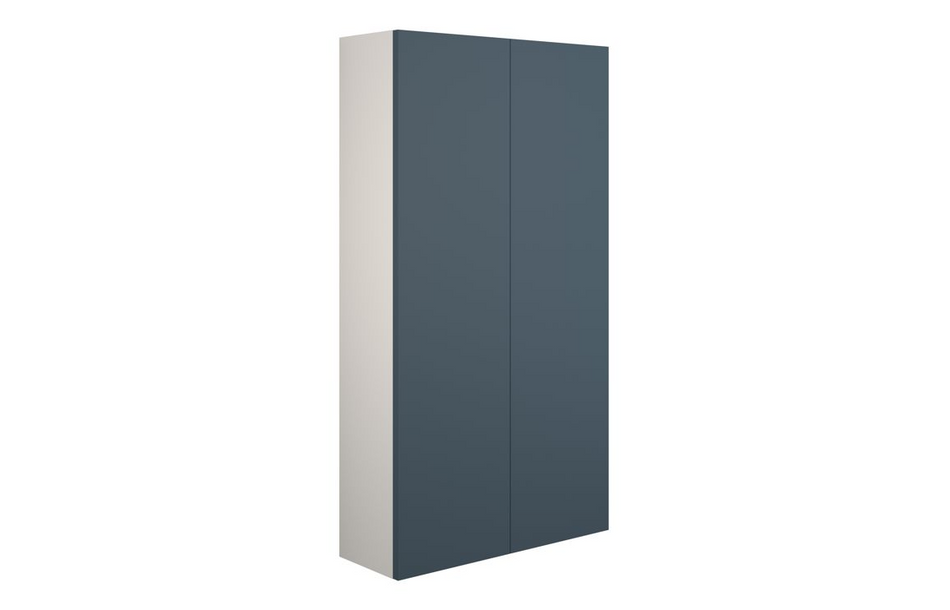Opulent Boone 600mm Slim 2 Door Storage Unit - Matt Arley Blue / Grey Cabinet (OBC110925)