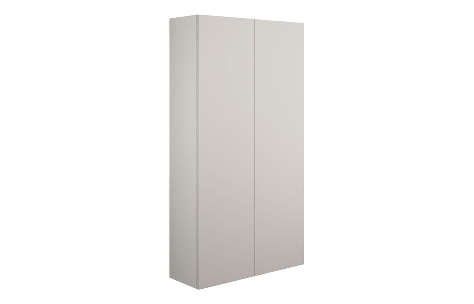 Opulent Boone 600mm Slim 2 Door Storage Unit - Matt Dove Grey / Grey Cabinet (OBC110570)