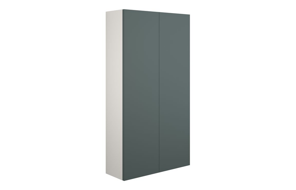 Opulent Boone 600mm Slim 2 Door Storage Unit - Matt Green / Grey Cabinet (OBC110783)