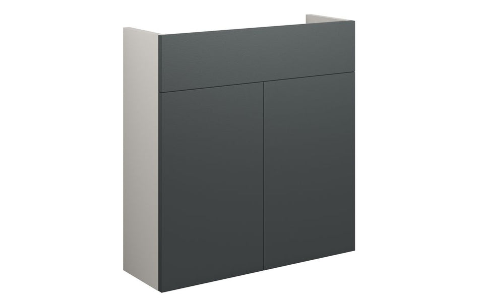Opulent Boone 600mm Slim Basin Unit - Matt Graphite Grey / Grey Cabinet (OBC110475)