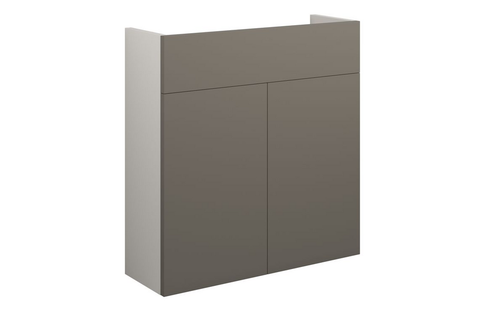 Opulent Boone 600mm Slim Basin Unit - Matt Stone / Grey Cabinet (OBC110688)