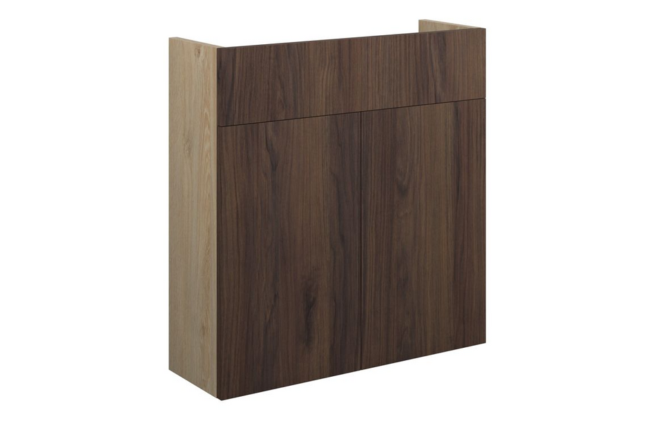 Opulent Boone 600mm Slim Basin Unit - Warm Walnut / Oak Cabinet (OBC110831)