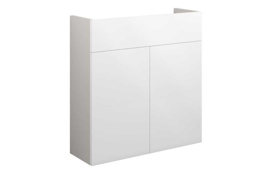Opulent Boone 600mm Slim Basin Unit - White Gloss / Grey Cabinet (OBC110404)