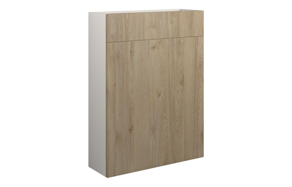Opulent Boone 600mm Slim WC Unit - Havana Oak / Grey Cabinet (OBC110629)