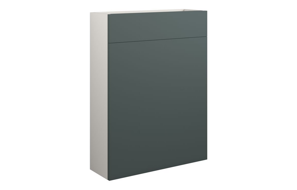 Opulent Boone 600mm Slim WC Unit - Matt Green / Grey Cabinet (OBC110771)