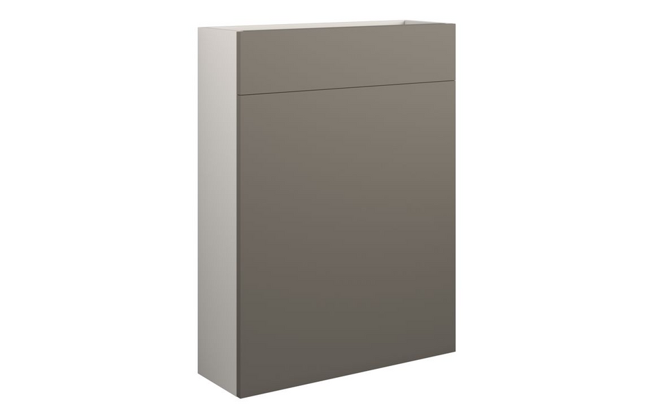 Opulent Boone 600mm Slim WC Unit - Matt Stone / Grey Cabinet (OBC110700)
