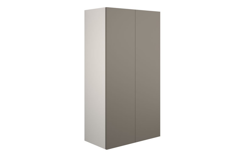 Opulent Boone 600mm Standard 2 Door Storage Unit - Matt Stone / Grey Cabinet (OBC110709)