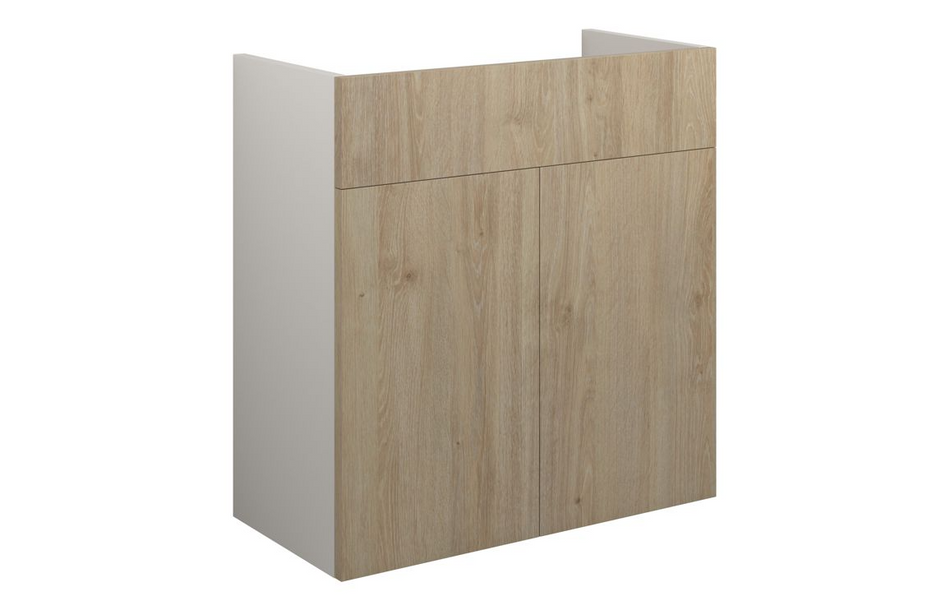 Opulent Boone 600mm Standard Basin Unit - Havana Oak / Grey Cabinet (OBC110620)