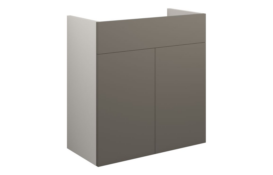 Opulent Boone 600mm Standard Basin Unit - Matt Stone / Grey Cabinet (OBC110691)