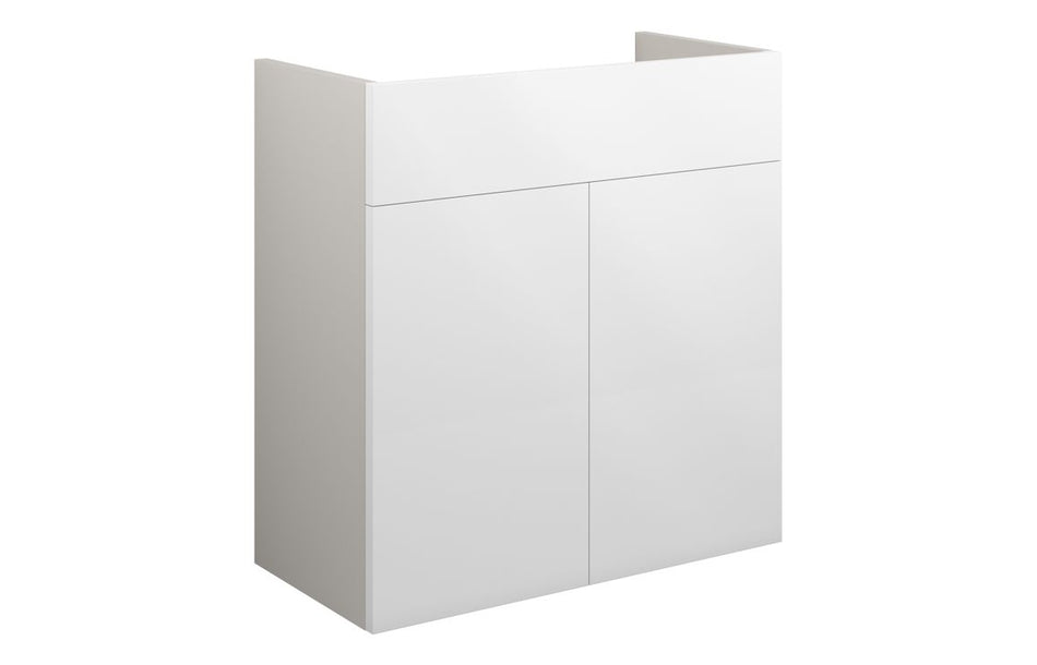 Opulent Boone 600mm Standard Basin Unit - White Gloss / Grey Cabinet (OBC110407)