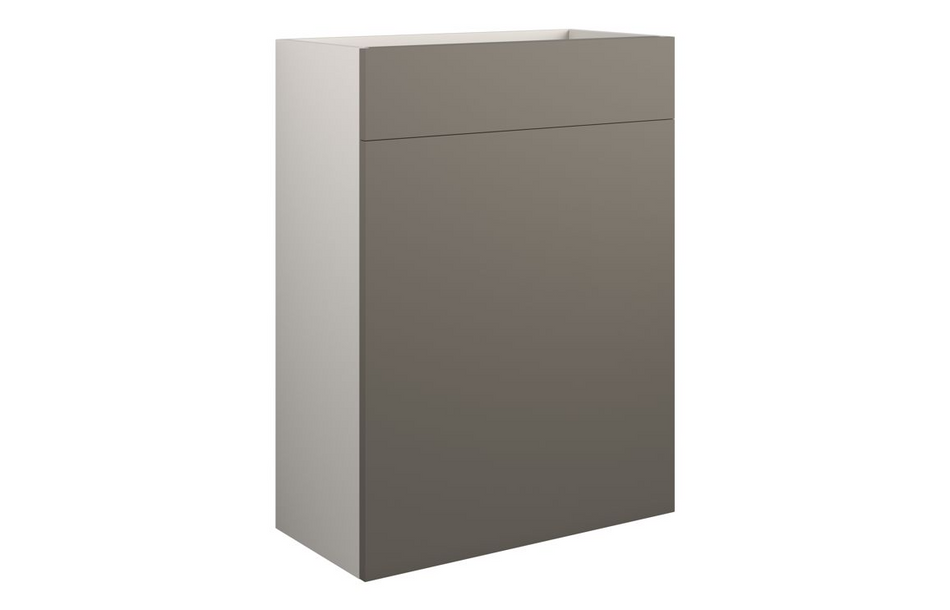 Opulent Boone 600mm Standard WC Unit - Matt Stone / Grey Cabinet (OBC110703)