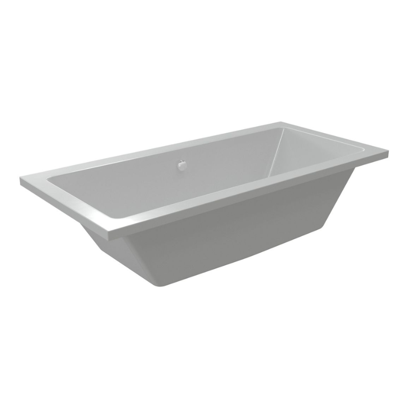 Opulent Carlisle Square Double End Supercast 1700x750x550mm Bath with Legs (OBC105657)