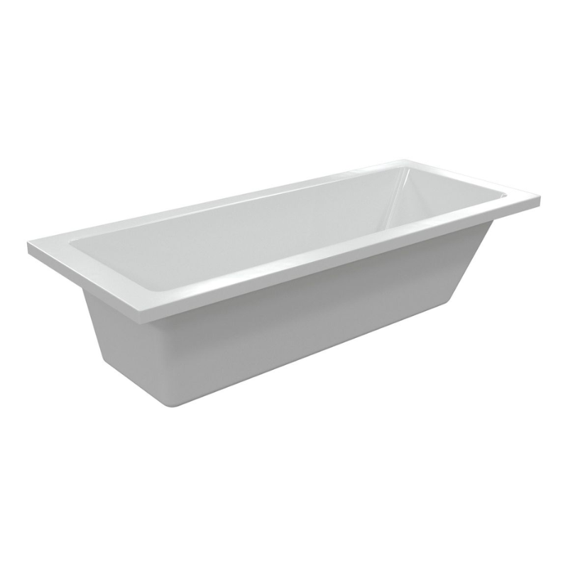 Opulent Carlisle Square Single End 1800x800x550mm Bath with Legs (OBC105623)