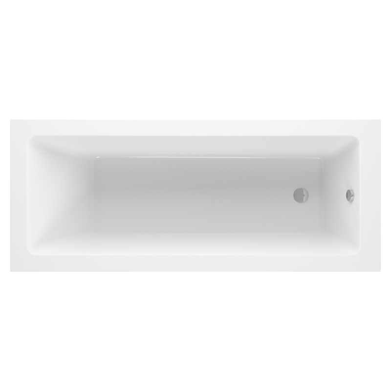 Opulent Carlisle Square Single End Supercast 1700x750x550mm Bath with Legs (OBC105626)