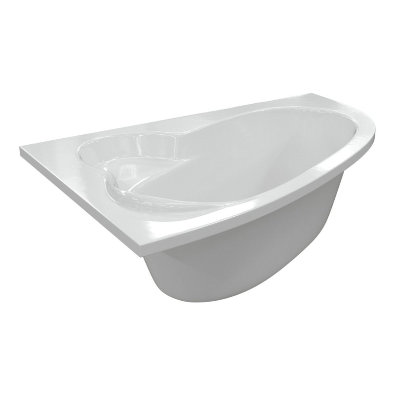 Opulent Cassidy 1500x950x600mm Offset Corner Bath with Legs - Left Hand (OBC105672)