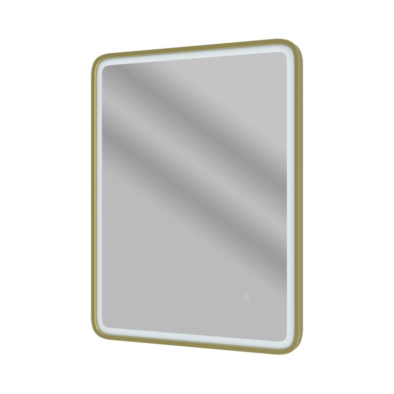 Opulent Cuckoo 600mm Rectangle Front-Lit LED Mirror - Brushed Brass (OBC109012)