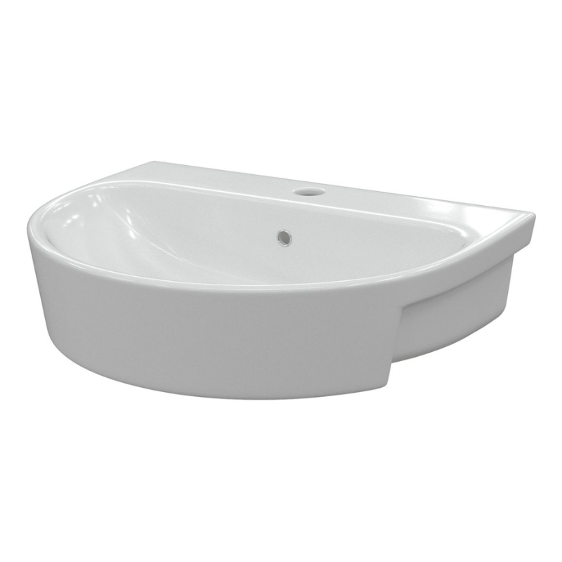 Opulent Darwin 555x435mm One Tap Hole Semi Recessed Basin (OBC1782)