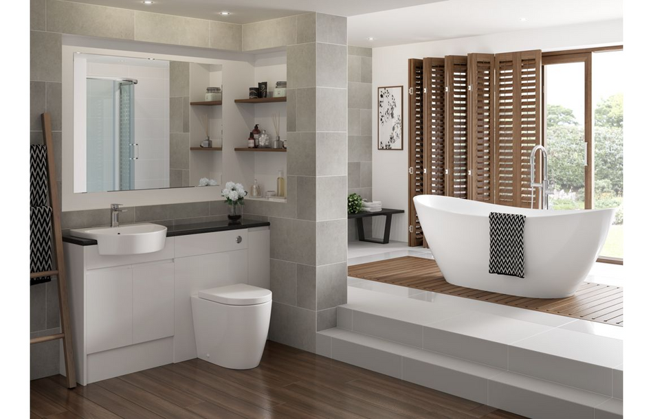 Opulent Darwin Rimless Back To Wall Comfort Height WC and Soft Close Seat (OBC106144)