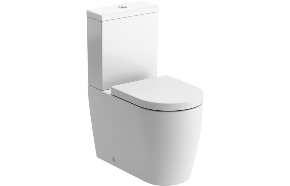 Opulent Darwin Swirlux Short Projection Close Coupled Fully Shrouded WC & Soft Close Seat (OBC117077)