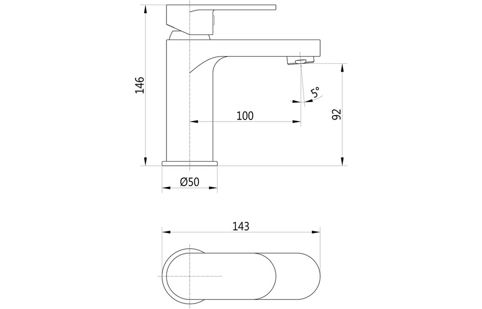 Opulent Desoto Basin Mixer and Waste - Chrome (OBC105790)