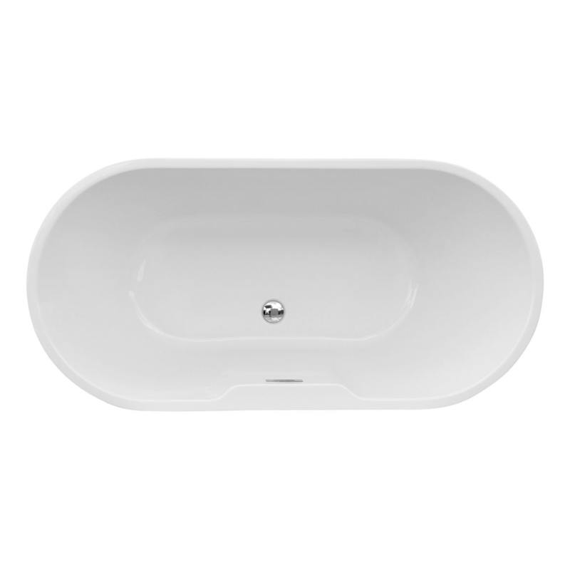 Opulent Dido Freestanding 1655x745x580mm Bath - Matt Black (OBC104126)