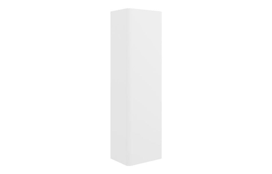 Opulent Dranford 350mm Wall Hung 1 Door Tall Unit - Matt White (OBC117107)