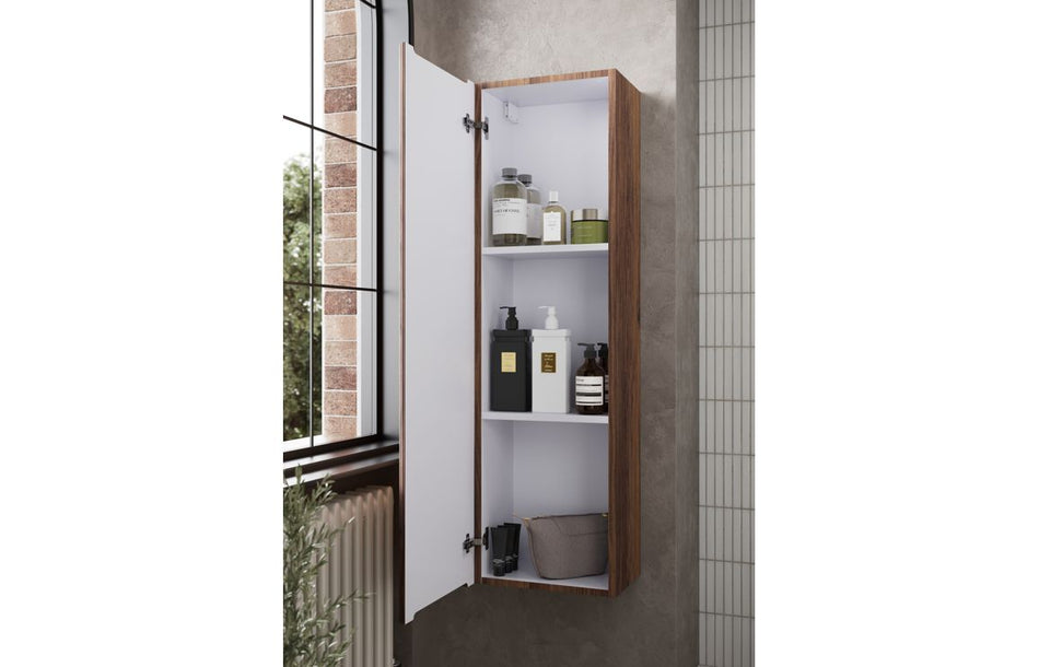Opulent Dranford 500mm Floor Standing 2 Drawer Basin Unit & 1TH Basin - Textured Walnut (OBC117124)