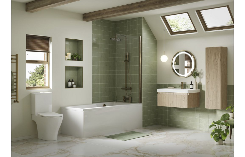 Opulent Dranford 500mm Wall Hung 1 Drawer Basin Unit and Basin - Textured Oak (OBC108921)