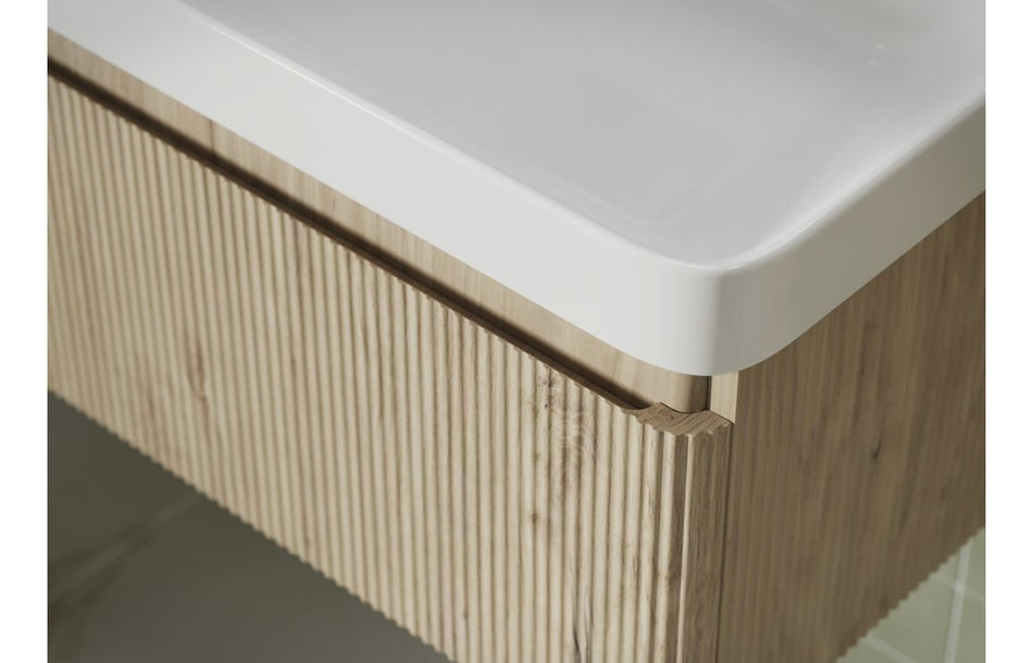 Opulent Dranford 550mm WC Unit - Textured Oak (OBC117108)