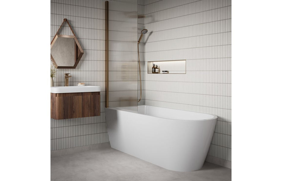 Opulent Dranford 550mm WC Unit - Textured Walnut (OBC117109)