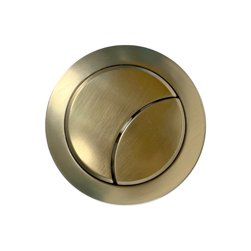 Opulent Dual Push Button Cover - Cable - Brushed Brass (OBC106323)