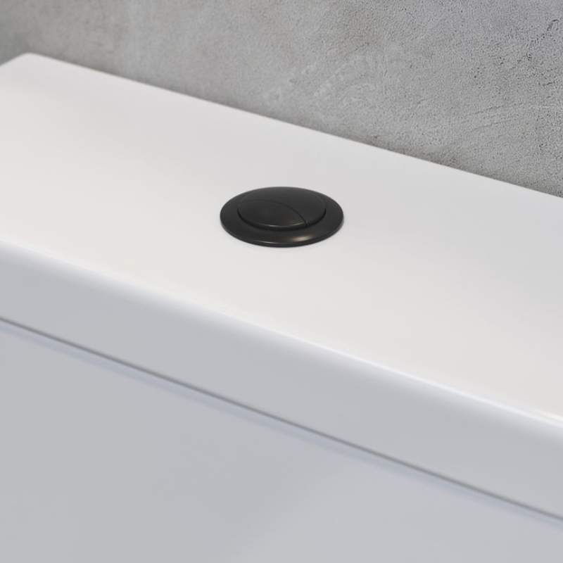 Opulent Dual Push Button Cover - Cable - Matt Black (OBC106324)