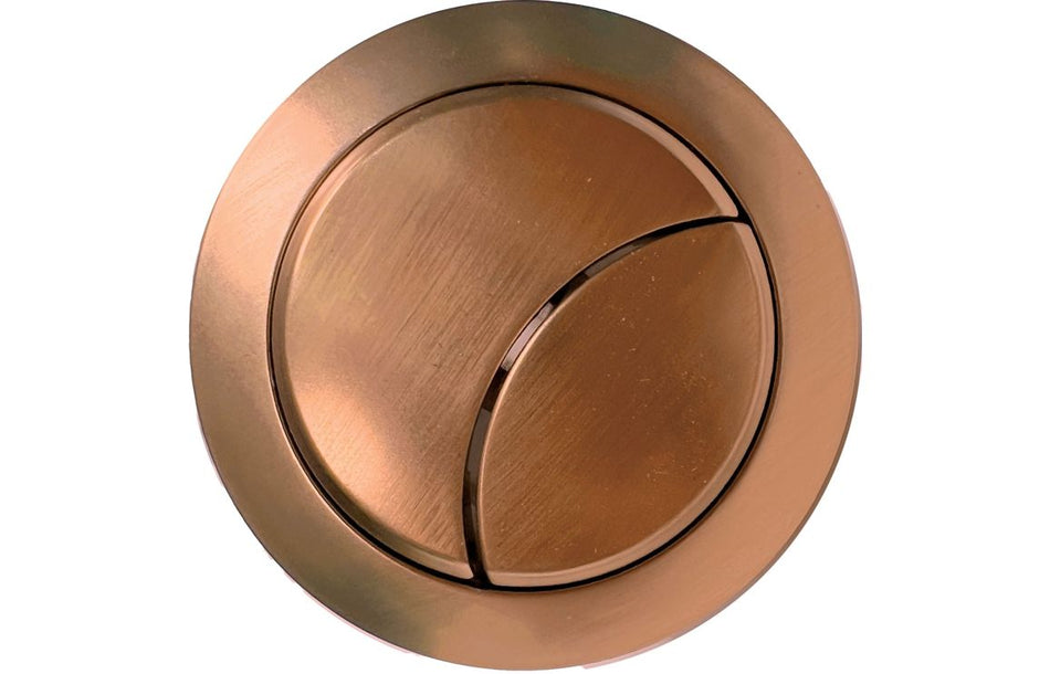Opulent Dual Push Button Cover (Rod) - Brushed Bronze (OBC117008)