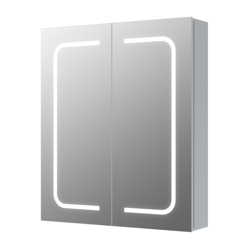 Opulent Eagle 600mm 2 Door Front-Lit LED Mirror Cabinet (OBC106296)