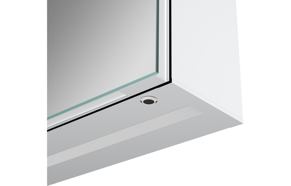 Opulent Falcon 500mm 1 Door Front-Lit LED Mirror Cabinet (OBC106299)