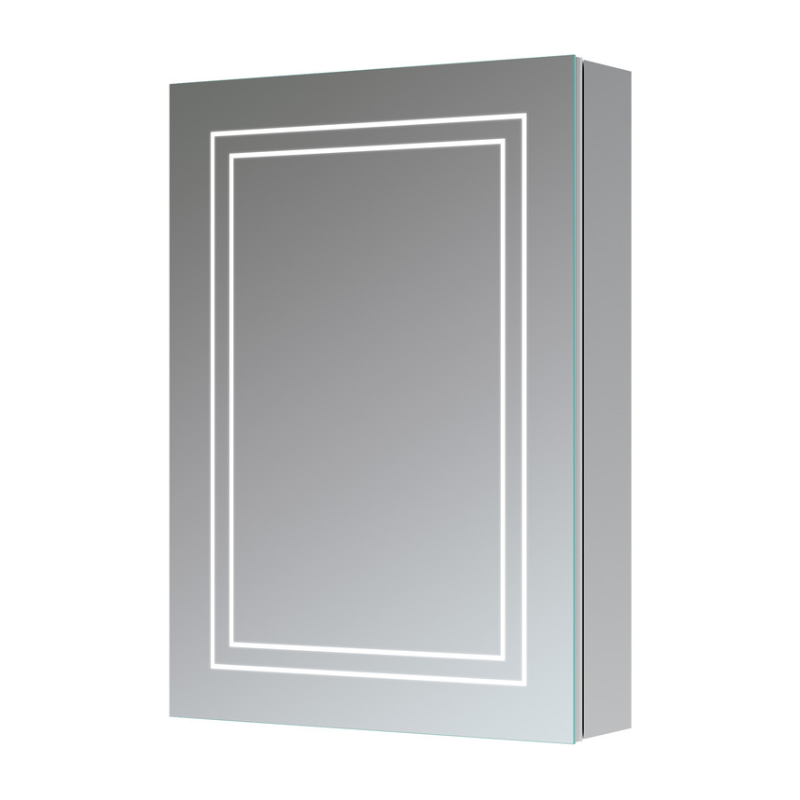 Opulent Falcon 500mm 1 Door Front-Lit LED Mirror Cabinet (OBC106299)
