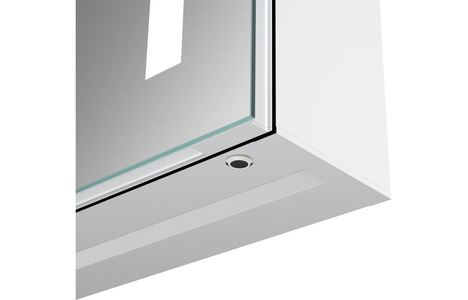 Opulent Finch 500mm 1 Door Front-Lit LED Mirror Cabinet (OBC106297)
