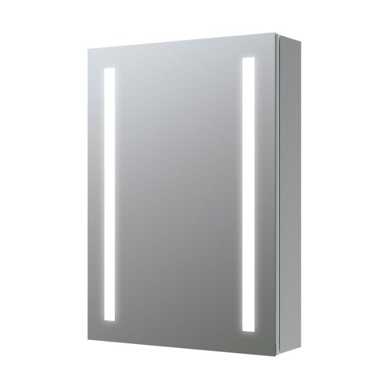 Opulent Finch 500mm 1 Door Front-Lit LED Mirror Cabinet (OBC106297)
