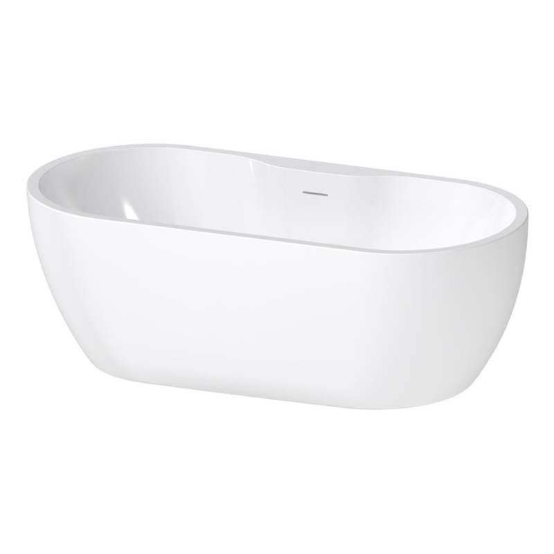 Opulent Freestanding 1650x745x580mm Bath - Gloss White (OBC111368)