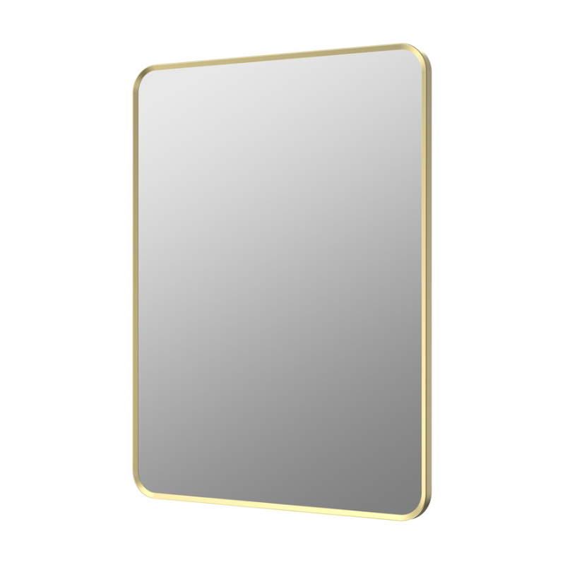 Opulent Gull 600x800mm Rectangle Mirror - Brushed Brass (OBC106268)