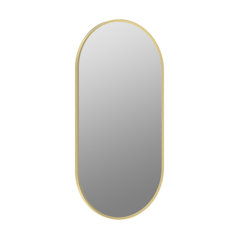 Opulent Gull 800x400mm Oblong Mirror - Brushed Brass (OBC106265)