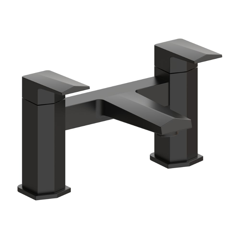 Opulent Gullfoss Bath Filler - Matt Black (OBC111525)