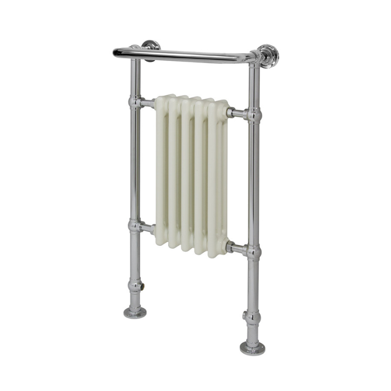 Opulent Jaguar Traditional Radiator - 538x965x230mm - White (OBC103009)