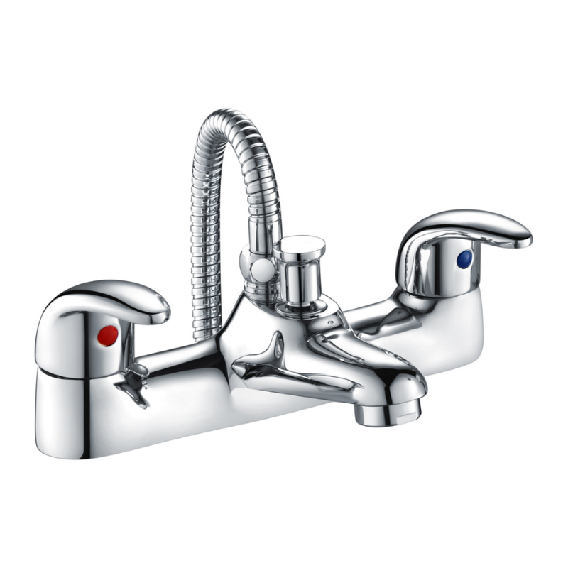 Opulent Kalambo Low Pressure Bath Shower Mixer - Chrome (OBC105705)
