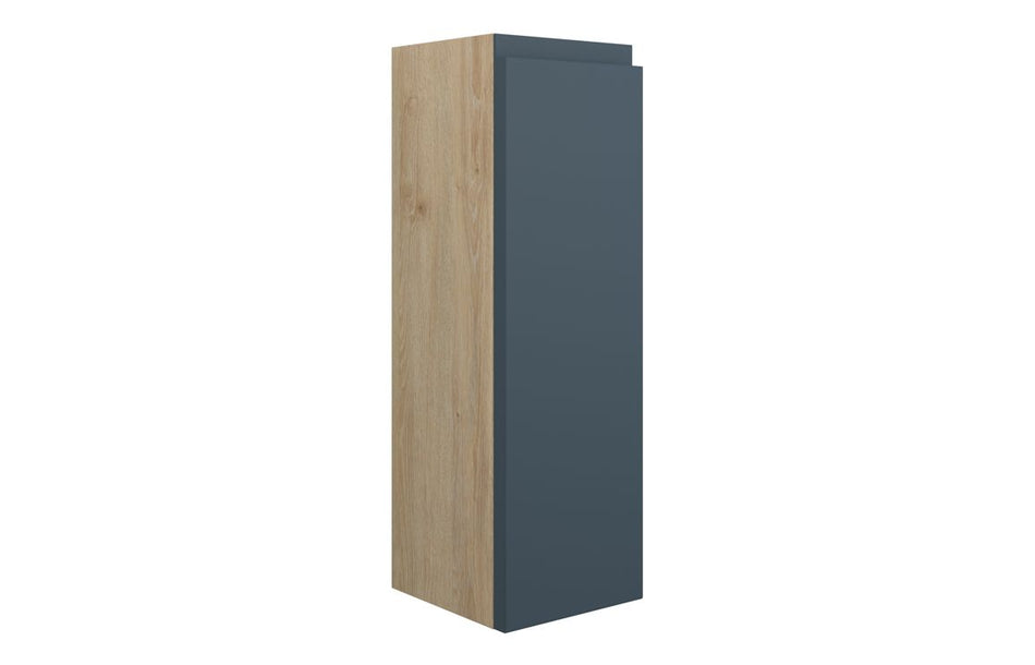 Opulent Kimmy 200mm Slim Base Unit - Matt Arley Blue / Oak Cabinet (OBC110310)