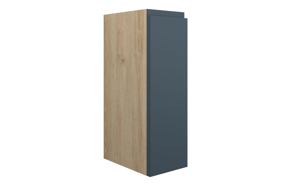 Opulent Kimmy 200mm Standard Toilet Roll Unit - Matt Arley Blue / Oak Cabinet (OBC110313)