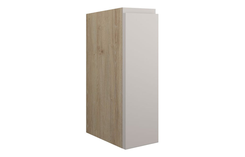 Opulent Kimmy 200mm Standard Toilet Roll Unit - Matt Dove Grey / Oak Cabinet (OBC110100)